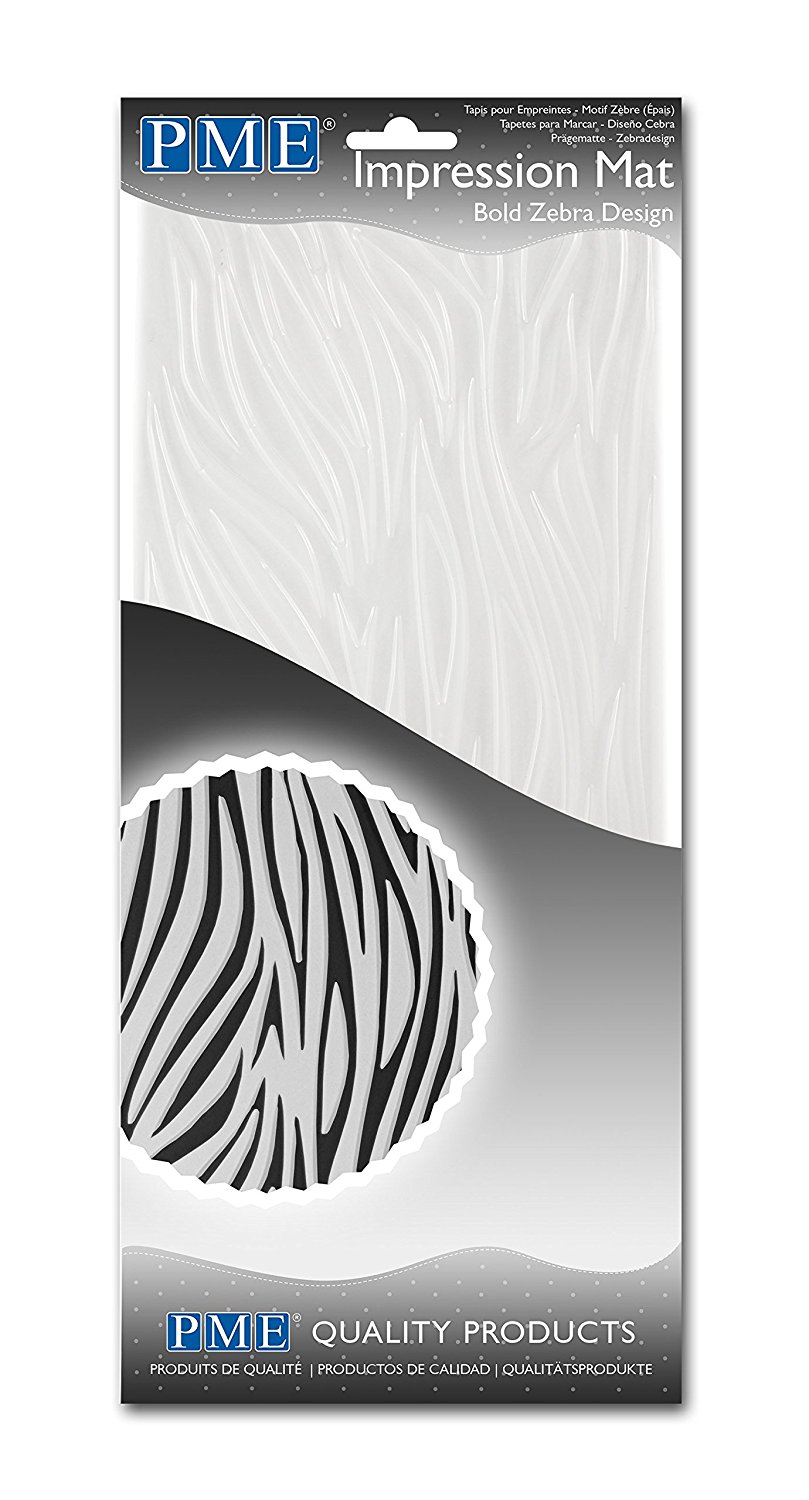 PME Bold Zebra Design Impression Mat, One Size, Transparent N5 free image download