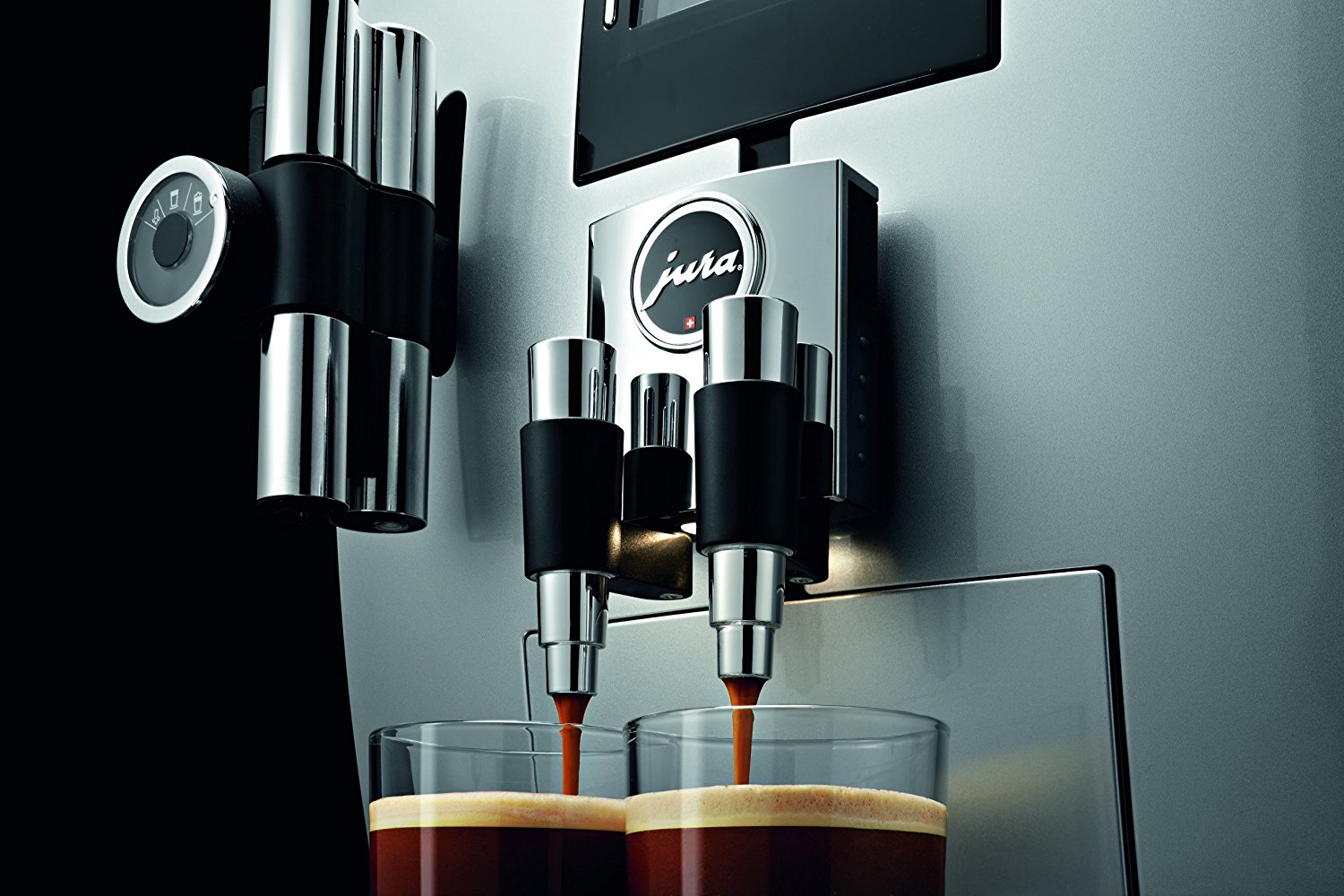 Jura J90 Automatic Coffee Machine, Brilliant Silver N2 free image download