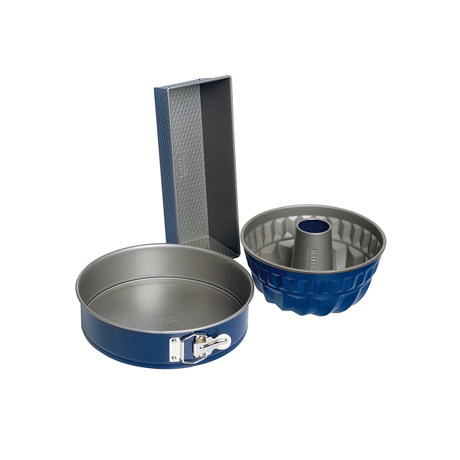 Kaiser Cake Pan Set, 3 Pieces, Springform 26 cm, Loaf Pan 30 cm