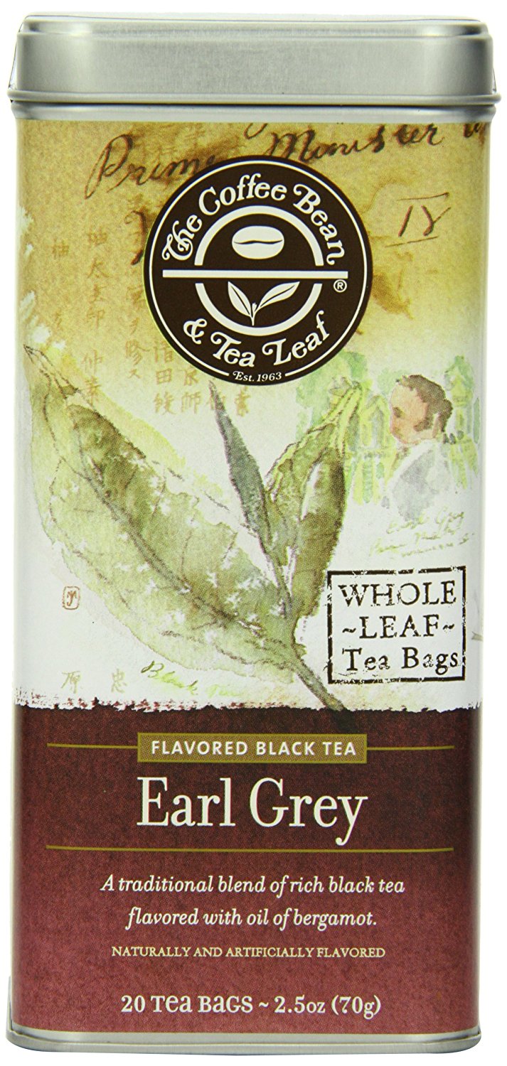 The Coffee Bean & Tea Leaf, Tea, HandPicked Earl Grey, 20Count Tin N3