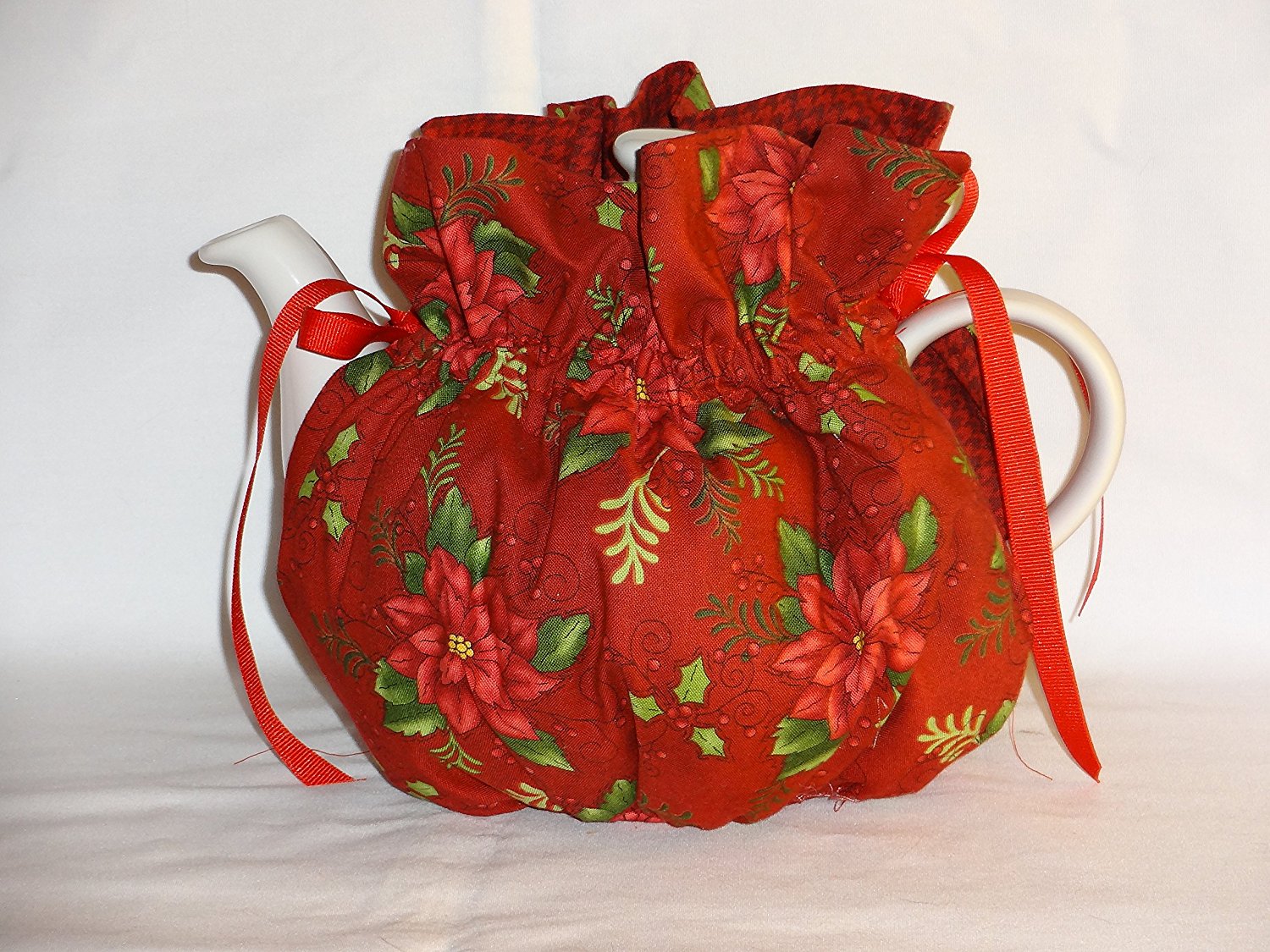 Pretty Christmas Floral 6 Cup Reversible Tea Pot Cozy free image download