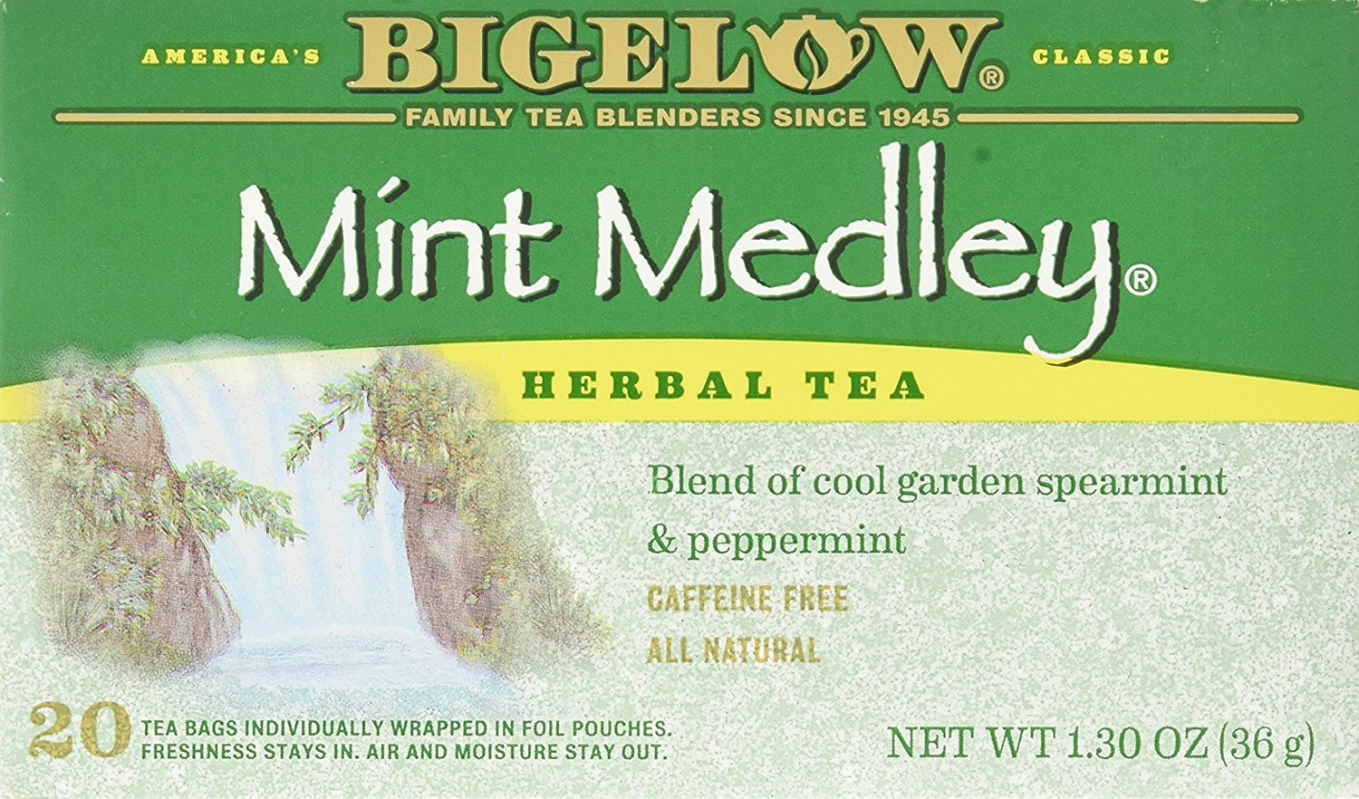 Bigelow Tea Mint Medley Herb Tea Spearmint and Peppermint 20 Tea Bags free image download