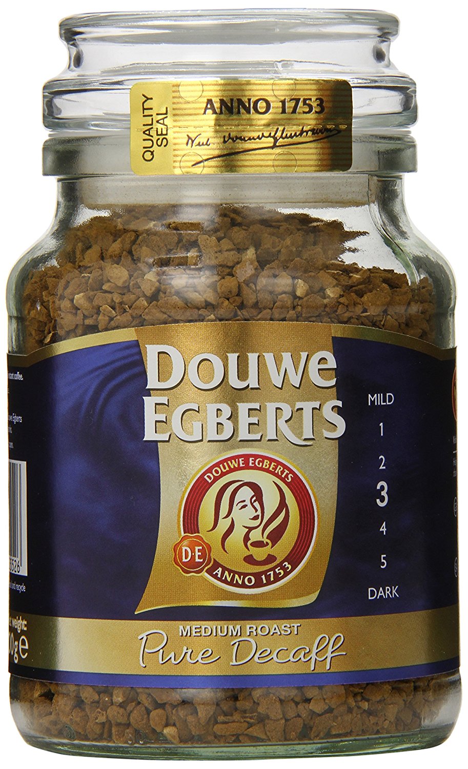 Douwe Egberts Pure Decaf Instant Coffee, Medium Roast, 3.5Ounce, 100g
