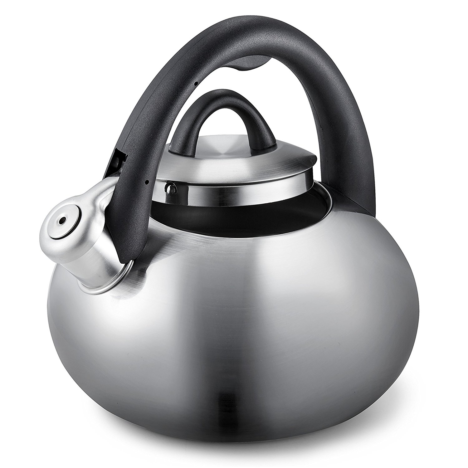 Calphalon 2Quart Stainless Steel Tea Kettle with Whistle N3 free image