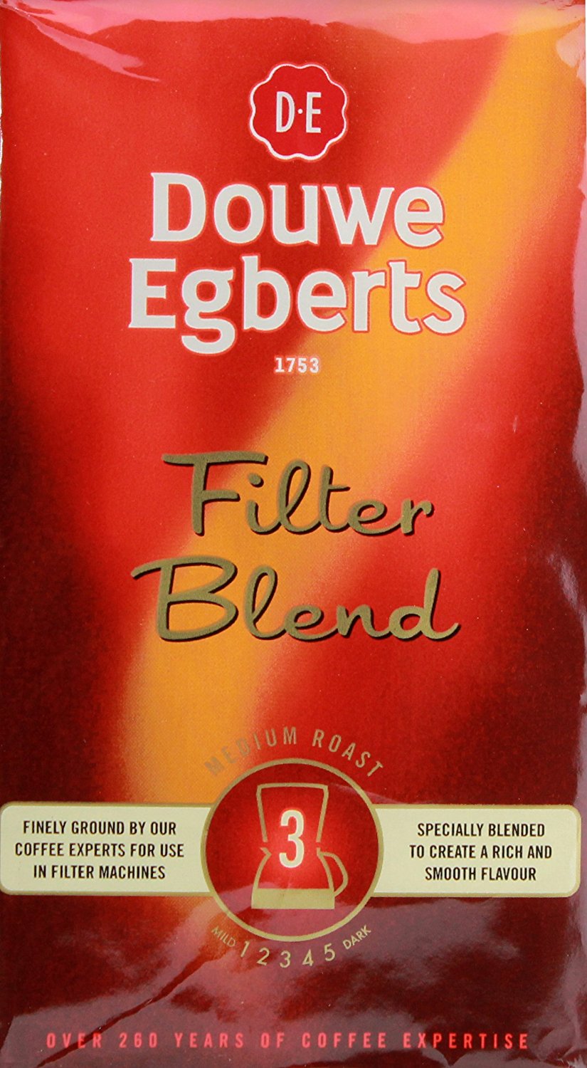 Douwe Egberts Douwe Egberts Filter Blend Ground Coffee, Medium Roast, 8