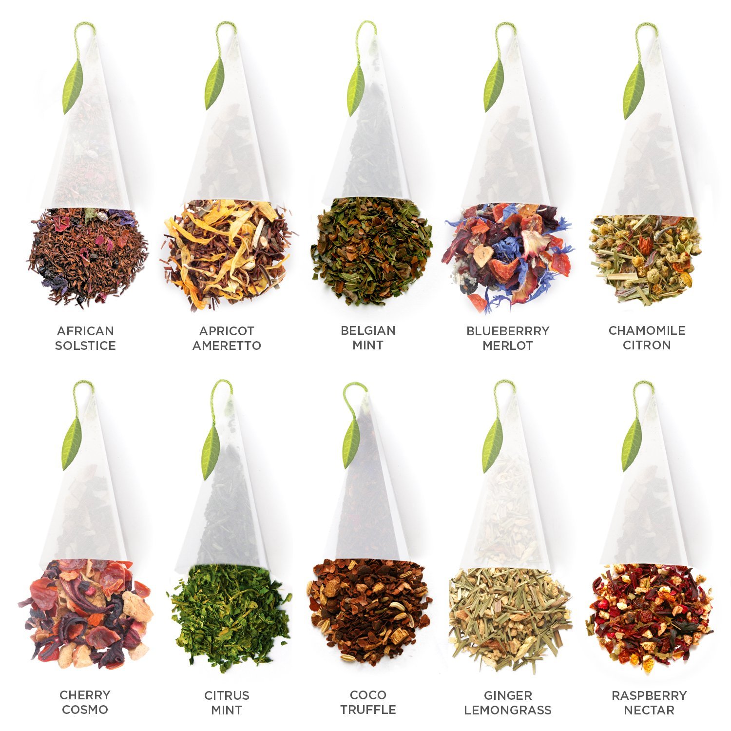 Tea Forté Tea Chest Herbal Tea Tasting Assortment with 40 Handcrafted