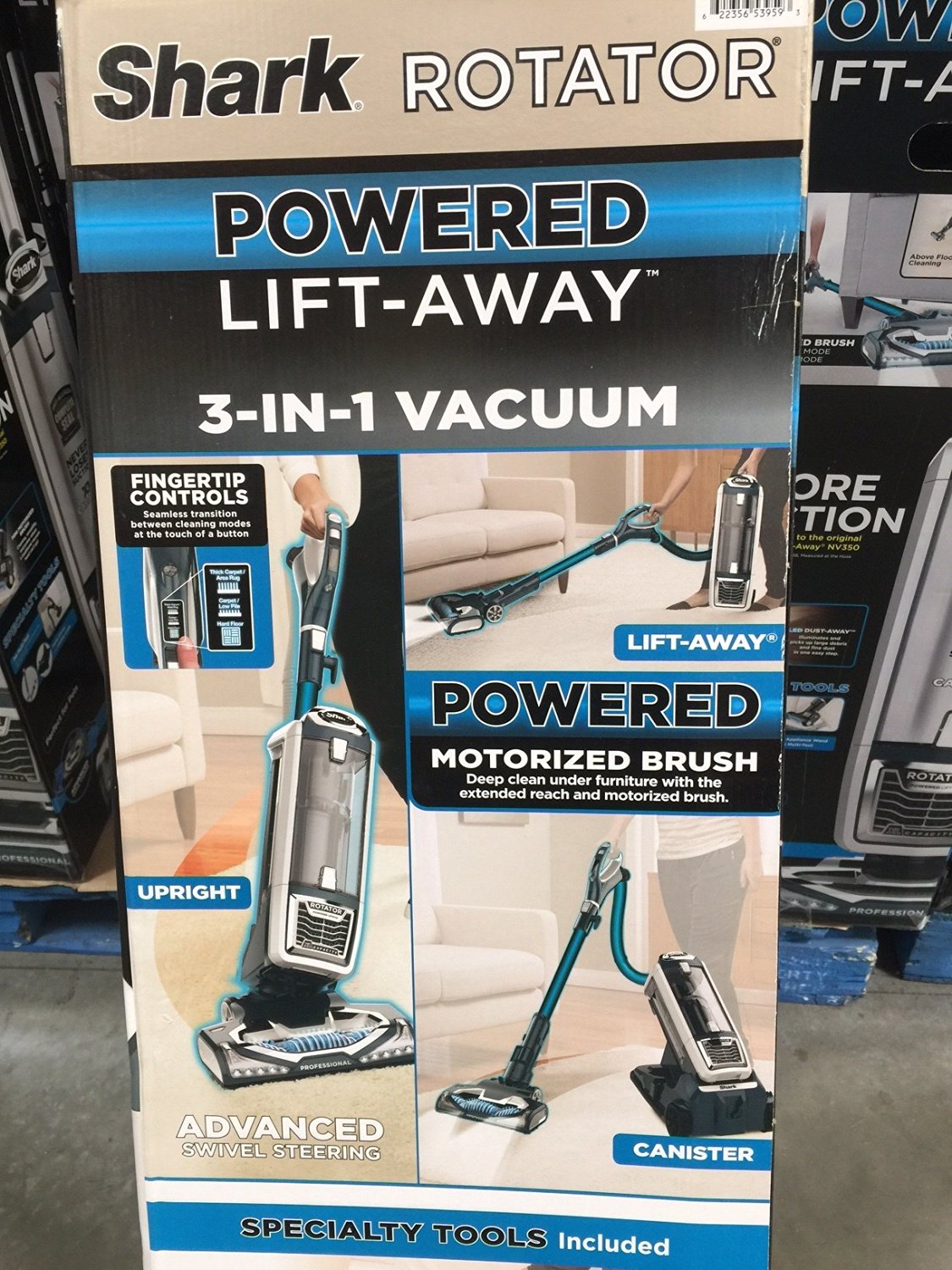 Shark Rotator Powered LiftAway XL Capacity Vacuum with 8 Attachments