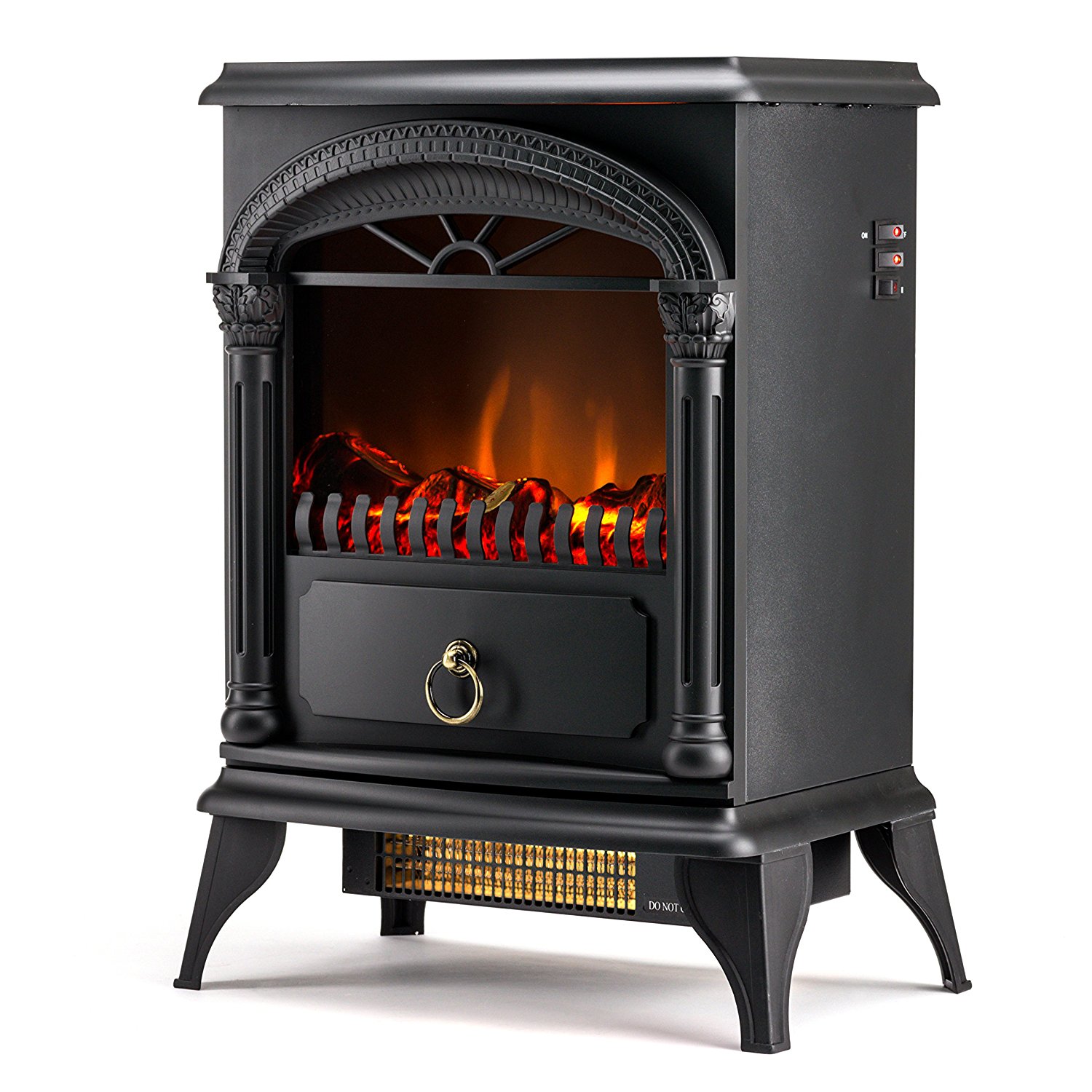 Hamilton 22inch Portable Free Standing 1500W Electric Fireplace Stove with Realistic Fire and