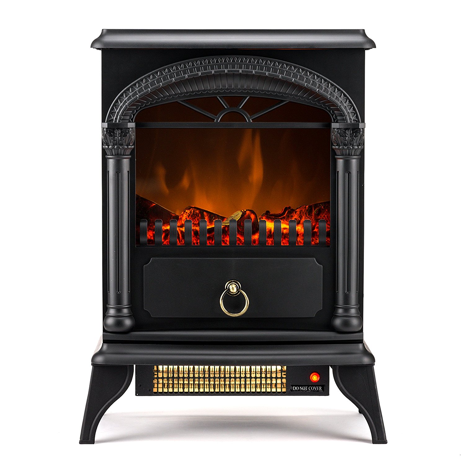 Hamilton 22inch Portable Free Standing 1500W Electric Fireplace Stove with Realistic Fire and