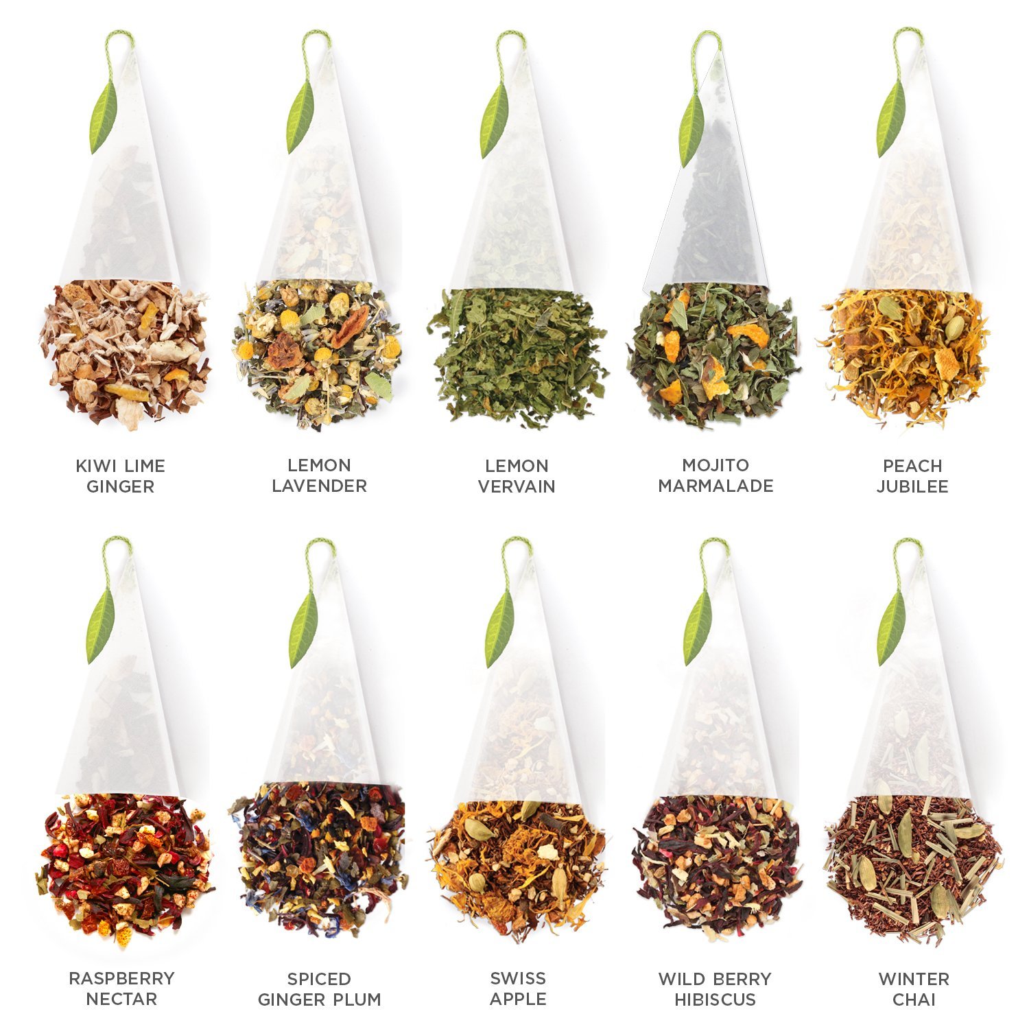 Tea Forté Tea Chest Herbal Tea Tasting Assortment with 40 Handcrafted