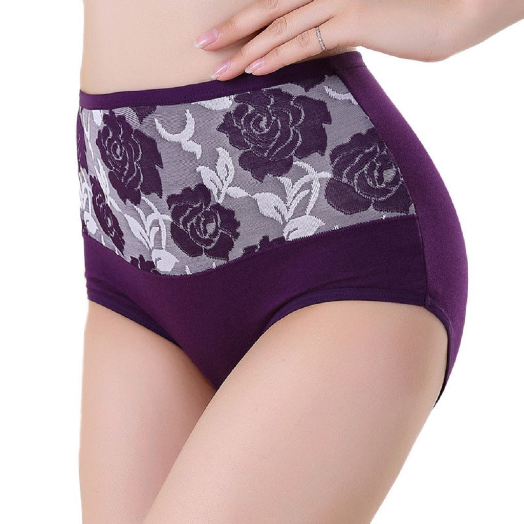Underpants ，Beautyvan Comfortable High Waist Cotton Women Briefs