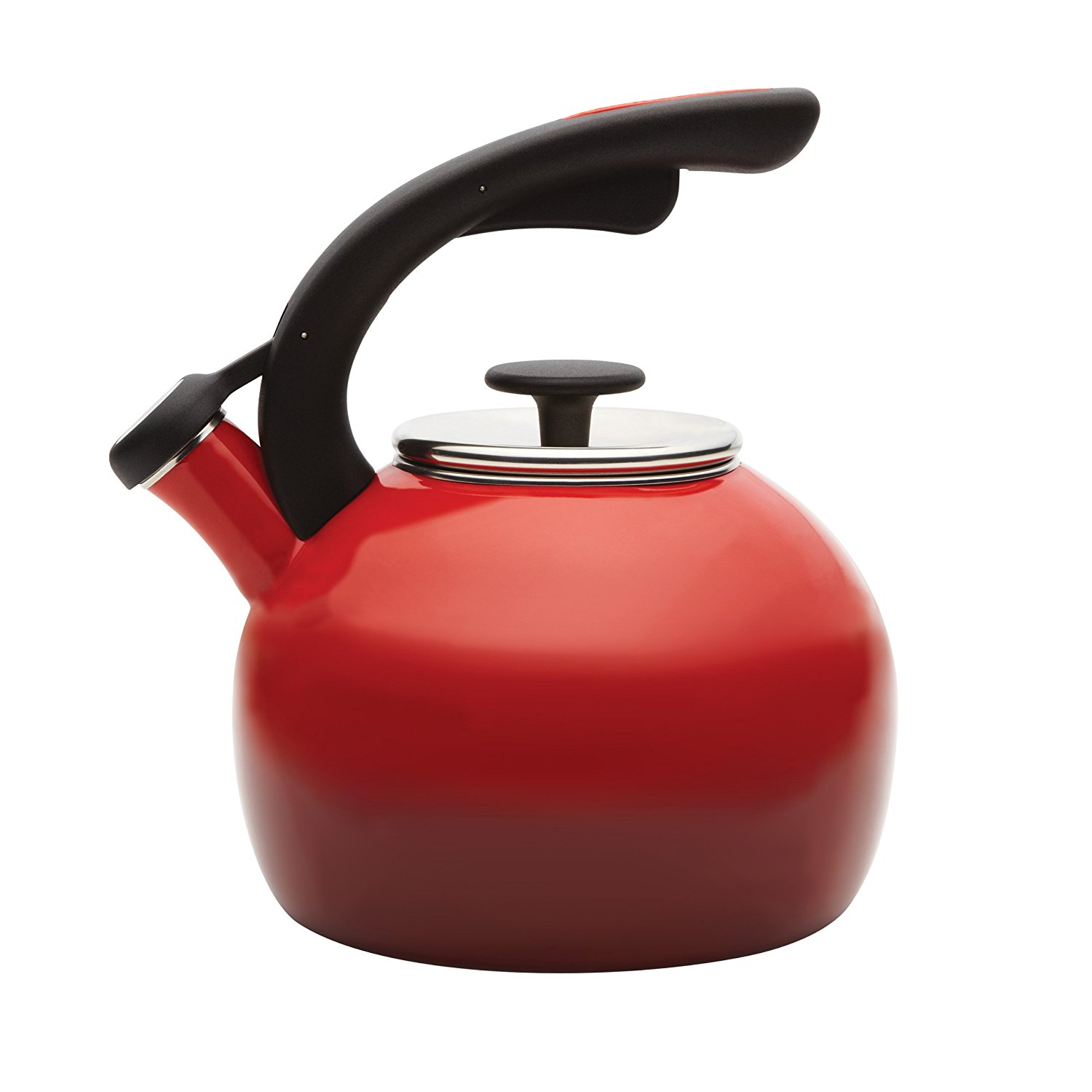 Rachael Ray Teakettles 2Quart Crescent Kettle, Gradient Red N3 free