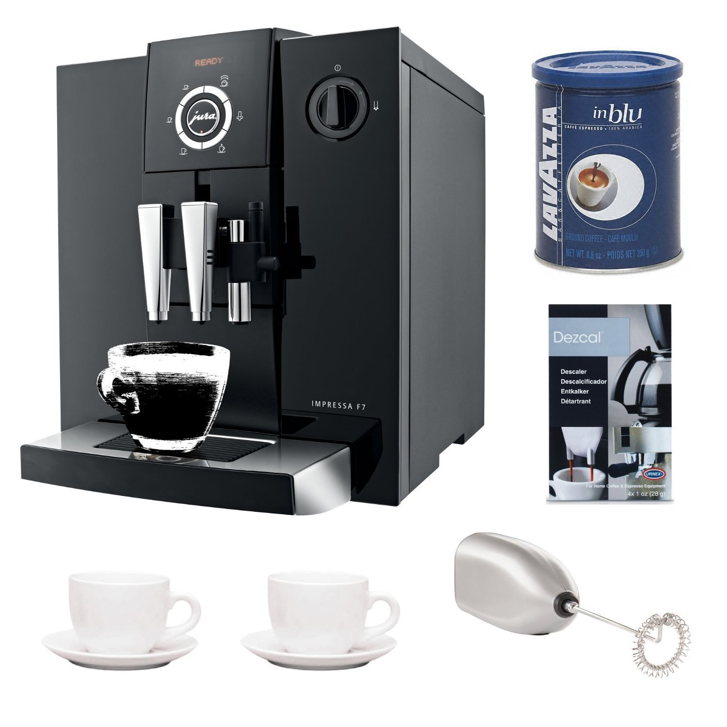 Jura Impressa F7 Automatic Coffee Center Bundle (Certified Refurbished