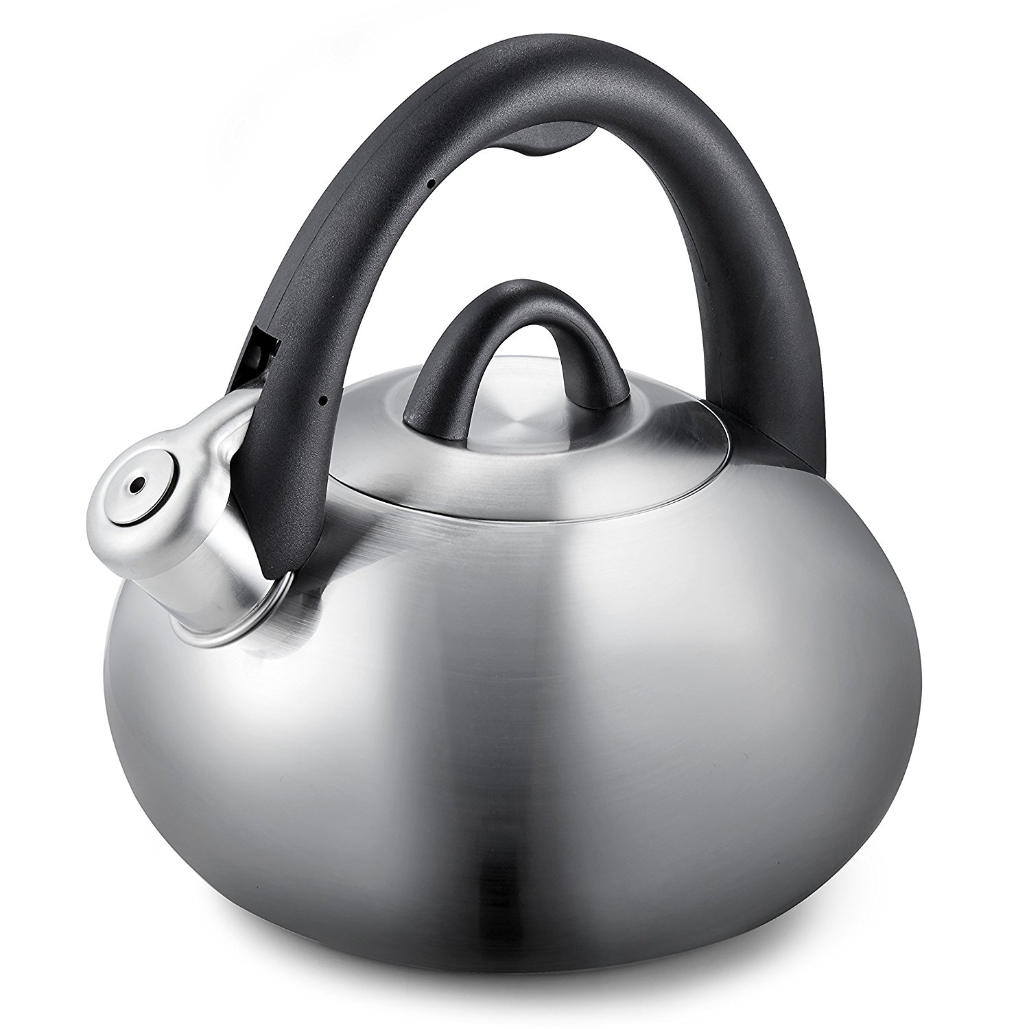 Calphalon 2Quart Stainless Steel Tea Kettle with Whistle N8 free image
