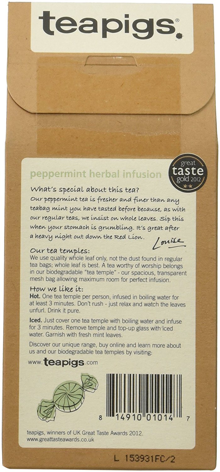 Teapigs Peppermint Leaves Tea, 50 Count N3 free image download