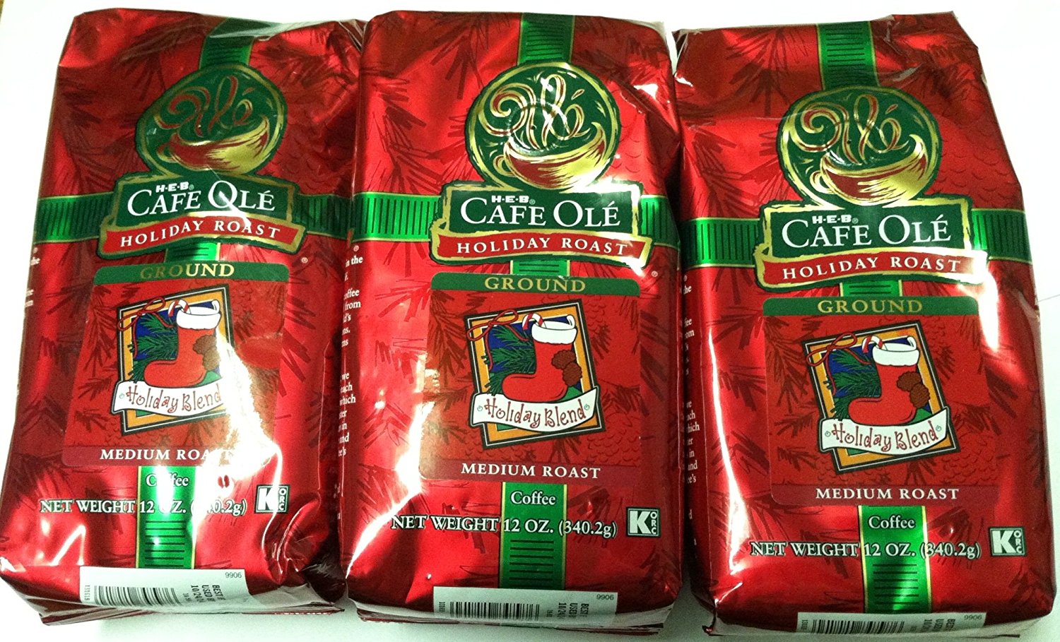 HEB Cafe Ole Ground Coffee 12oz Bag (Pack of 3) (Taste of San Antonio) N6 free image download
