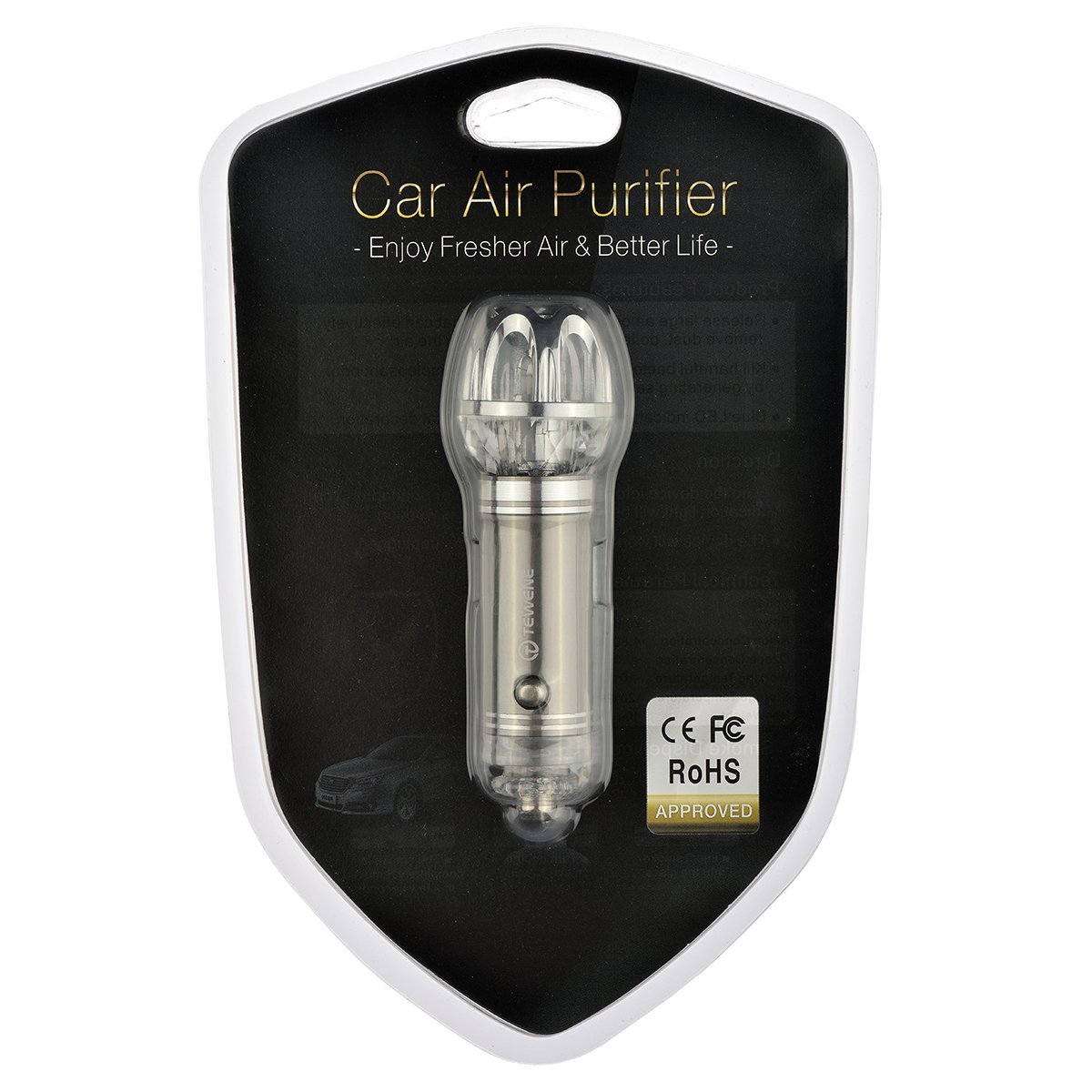 Car Air Purifier Travel Air Freshener and Ionic Air Purifier Remove