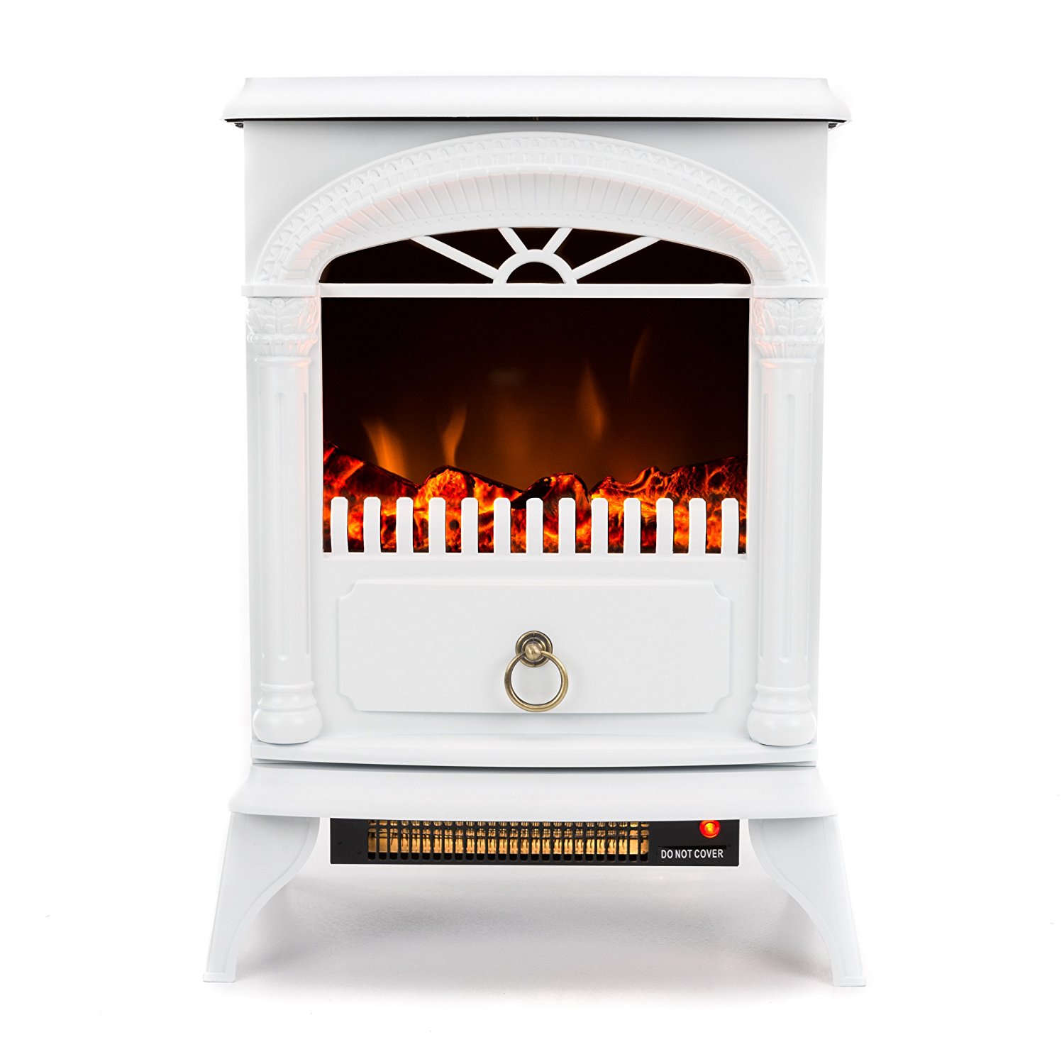 Hamilton 22inch Portable Free Standing 1500W Electric Fireplace Stove with Realistic Fire and
