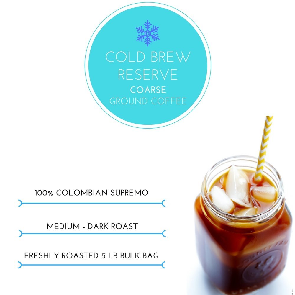 Stone Street Coffee Cold Brew Reserve Colombian Single Origin Coarsely