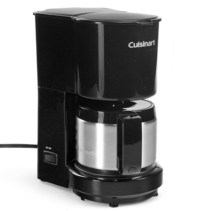 Coffee Maker with 4Cup Capacity and Stainless Steel Carafe Features