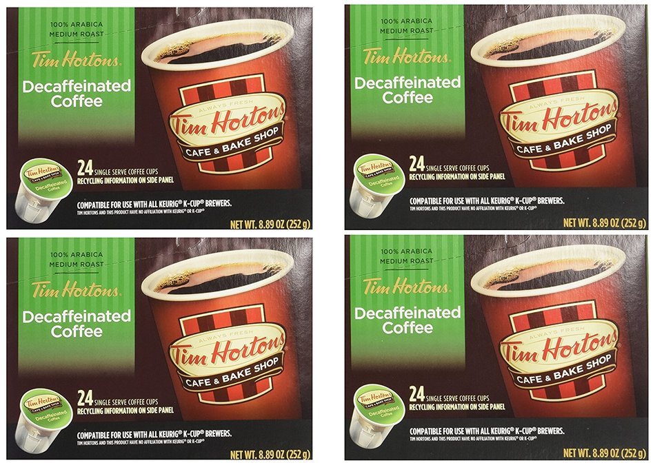 Tim Hortons Decaffeinated Single Serve Coffee Cups, 96 Count N4 free