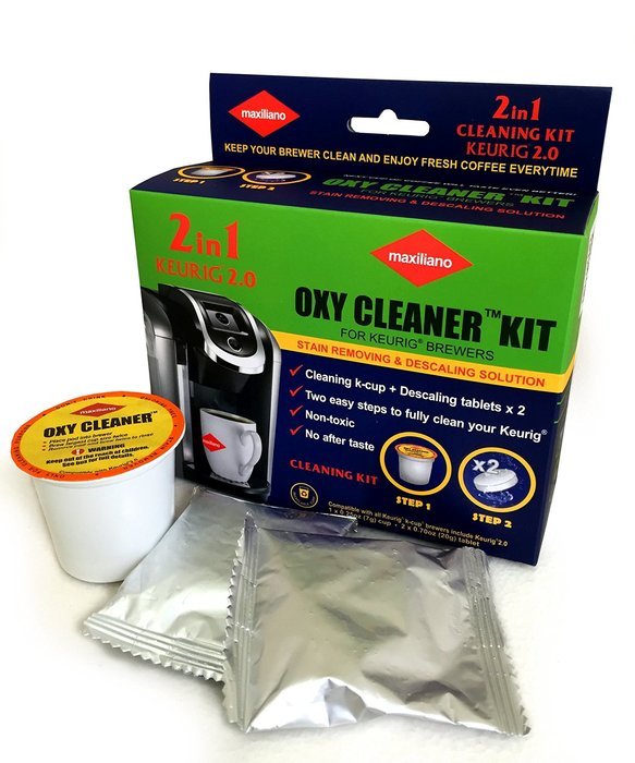 Descaling Kit, Descaler for Keurig 2.0, For all KCup Brewers, Biodegradable, Non Toxic free