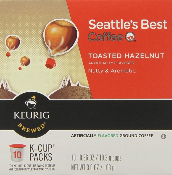 Seattle's Best Coffee Toasted Hazelnut, KCup for Keurig Brewers, 60 Count N5 free image download