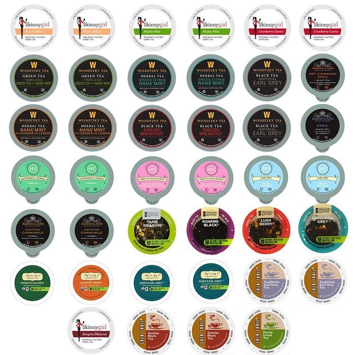 40count TEA Single Serve Cups for Keurig K Cup Brewers Variety Pack
