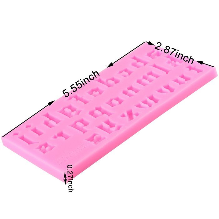 Mujiang Fondant Letter Mold Candy Making Tools Silicone Alphabet Molds