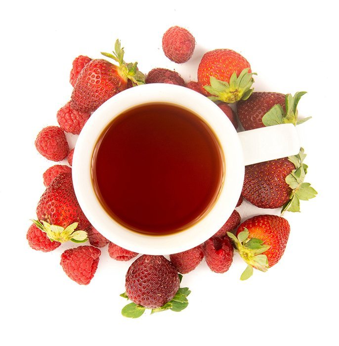 Good Karma Tea Raspberry, Strawberry Black Tea Indian Assam Loose Leaf