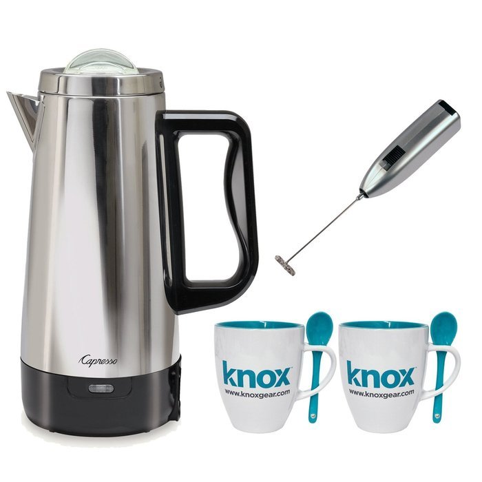 Capresso 12Cup Perk Coffee Maker (Stainless Steel Pot & Lid) Bundle