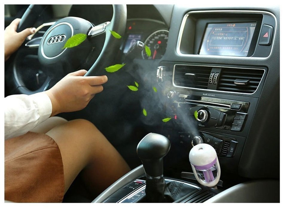 TZWNS Auto Car Aromatherapy Purifier Mini Air Aroma Humidifier Portable
