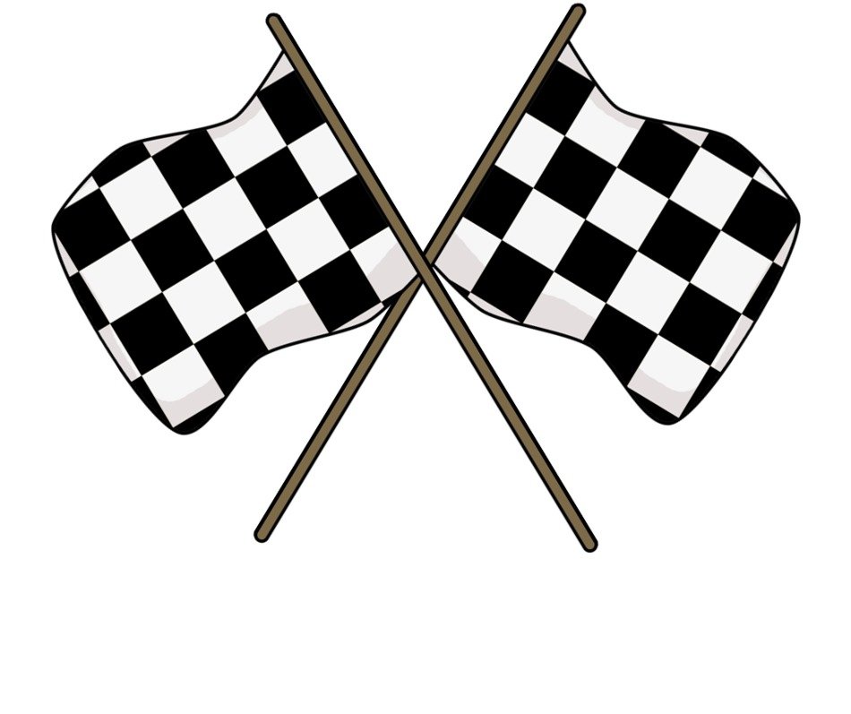 Black and white flags in car racing free image download