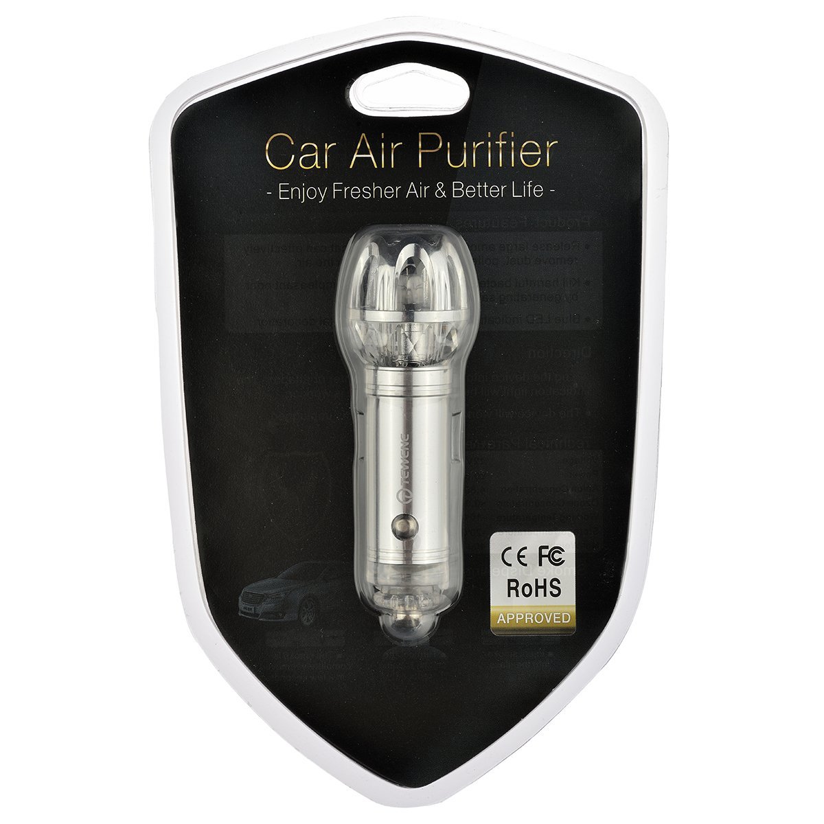 Car Air Purifier Travel Air Freshener and Ionic Air Purifier Remove
