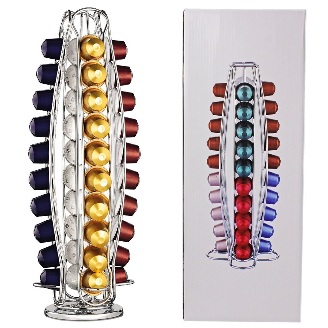 Spares2go Universal 40 Pod Disc Holder Rack For Coffee Machine Capsules