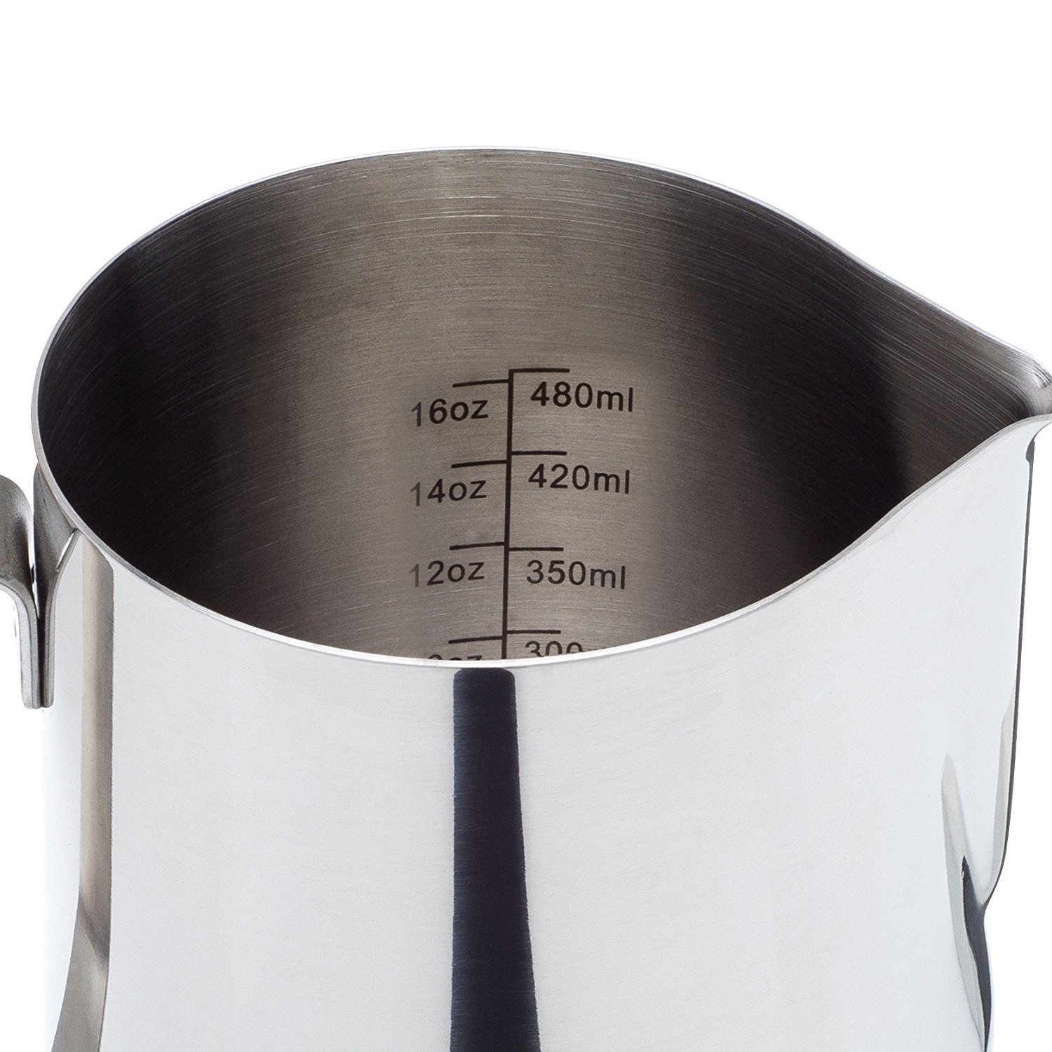 Luxica Stainless Steel Milk Frothing Pitcher with Measurement