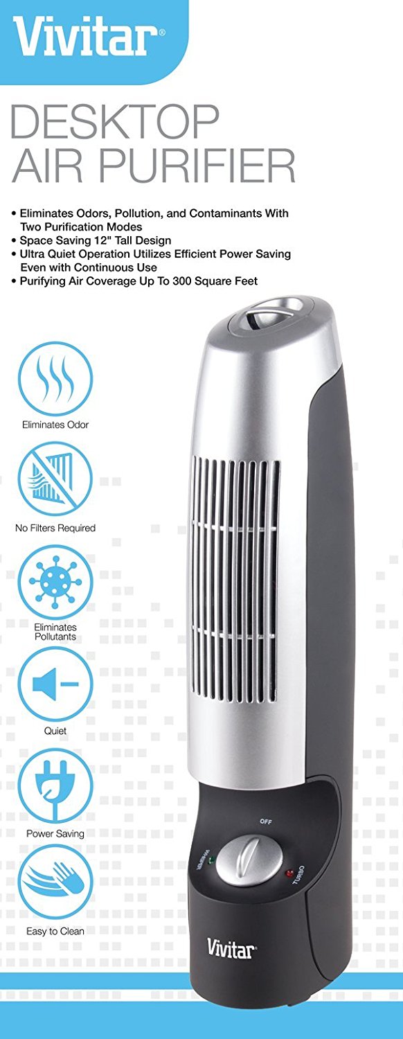 Vivitar Quiet Desktop Air Purifier and Ionizer N4 free image download