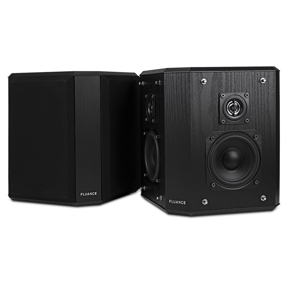 Fluance AVBP2 Home Theater Bipolar Surround Sound Satellite Speakers