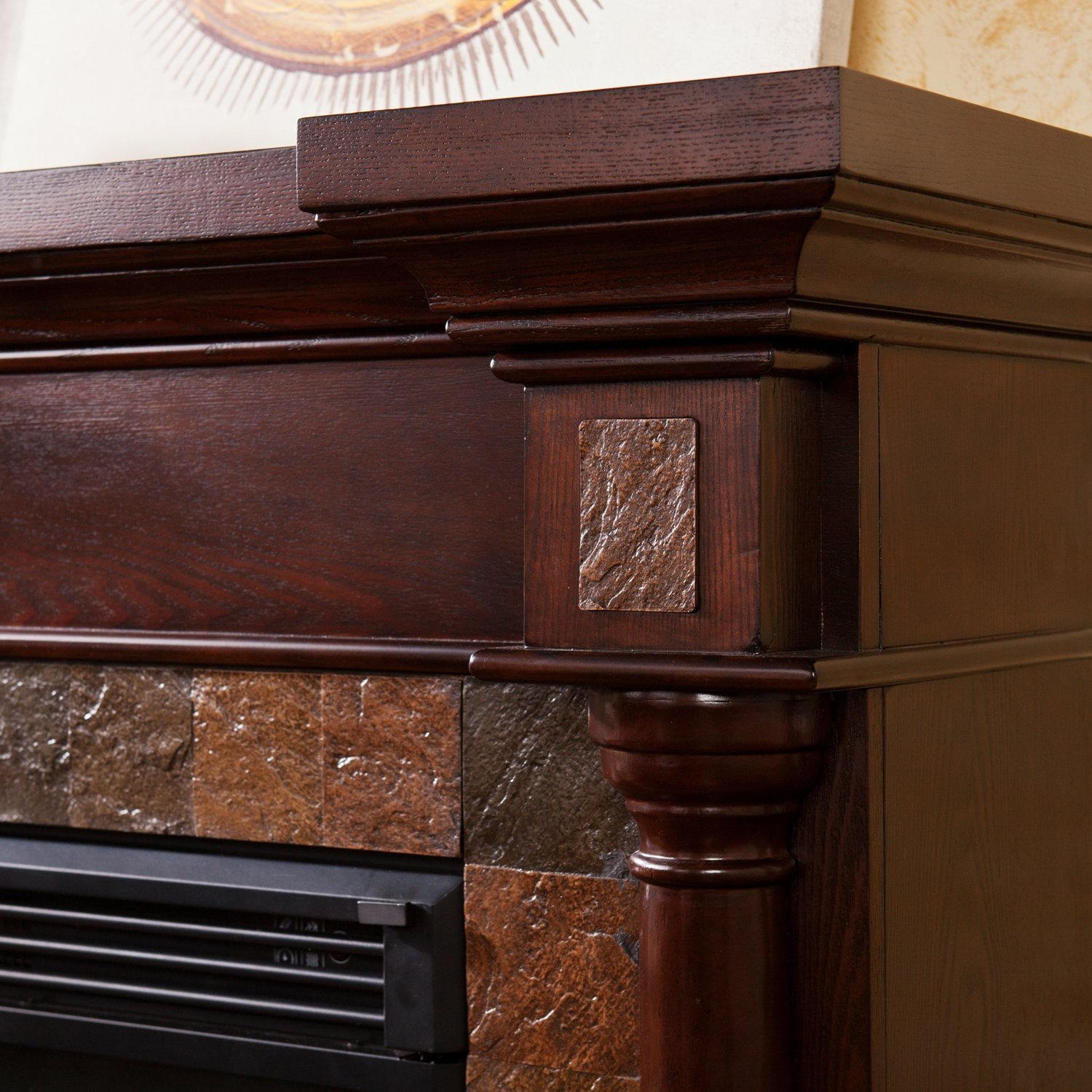 Southern Enterprises Carrington Convertible Electric Fireplace