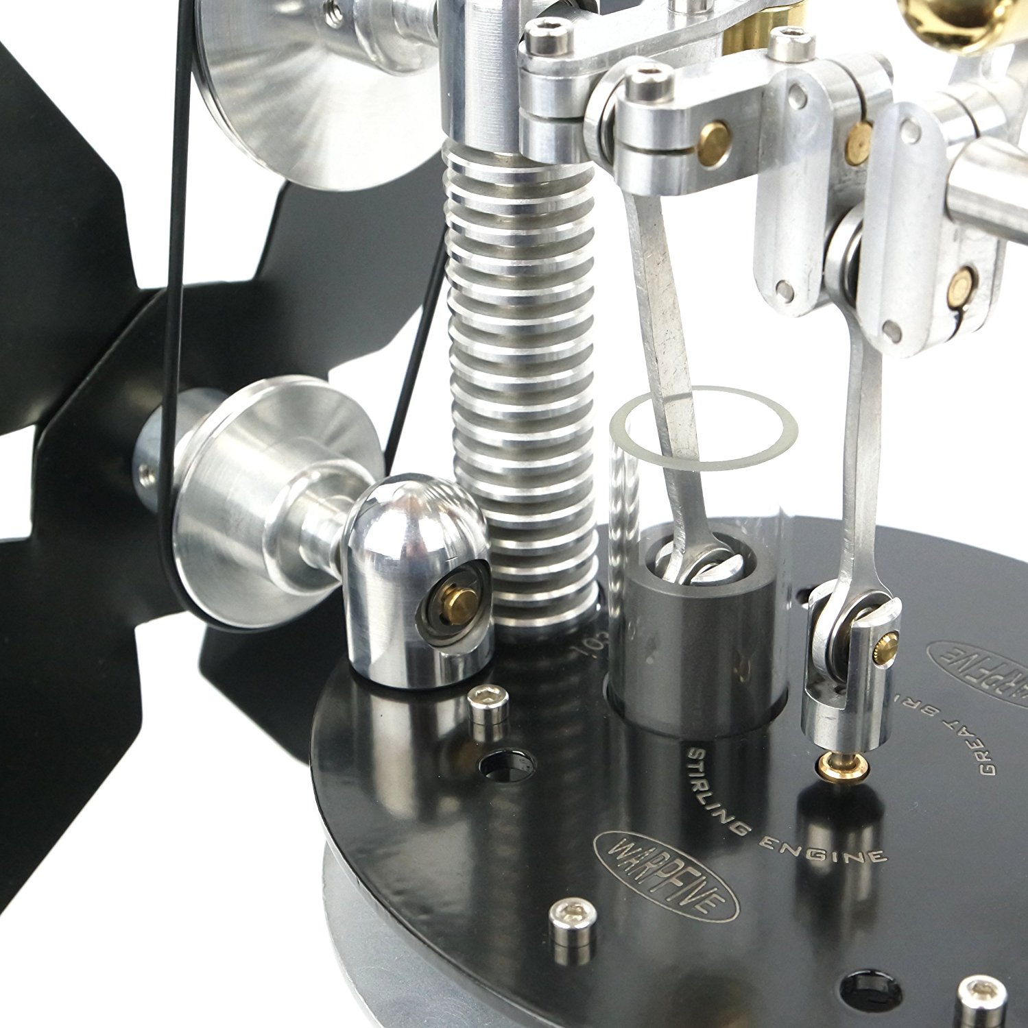 Heat Powered Small Stove Top Fan for wood multifuel coal WARPFIVE