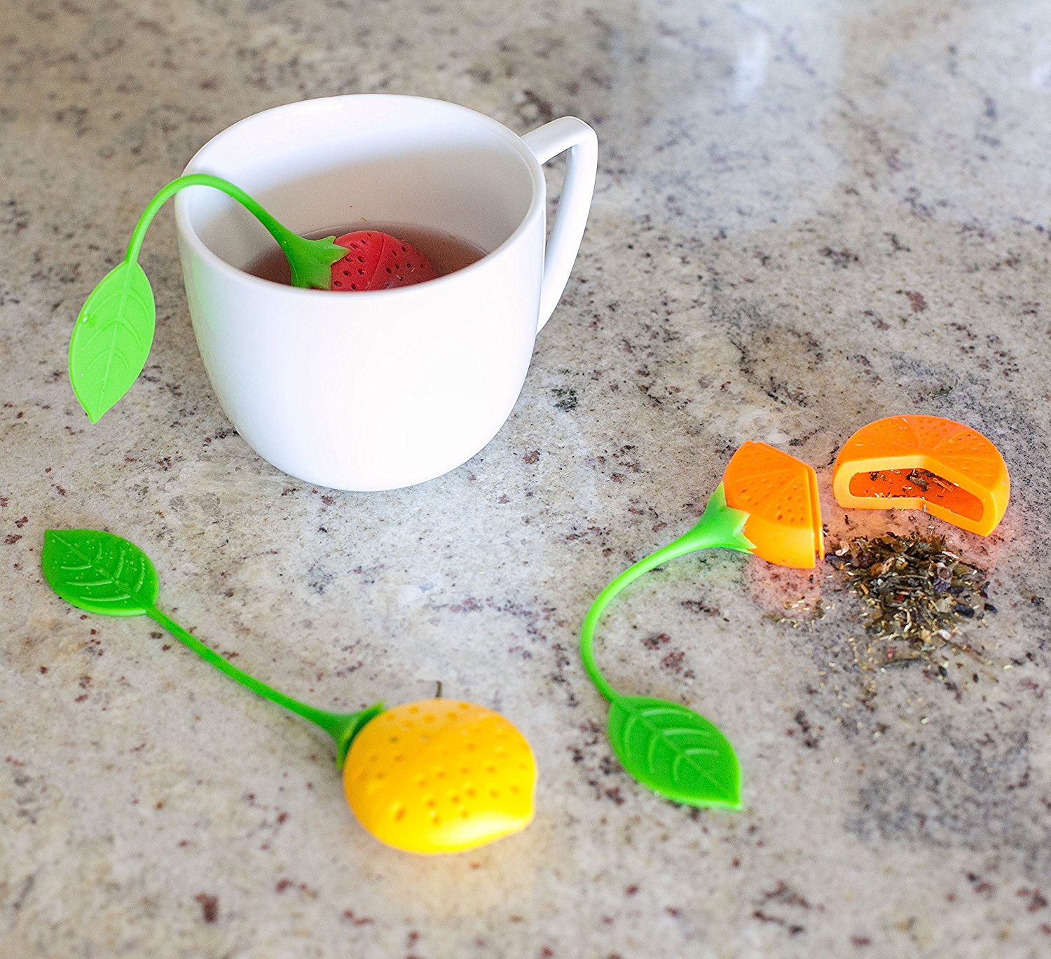Best Silicone Tea Infuser Strainer Set of 3 Loose Leaf