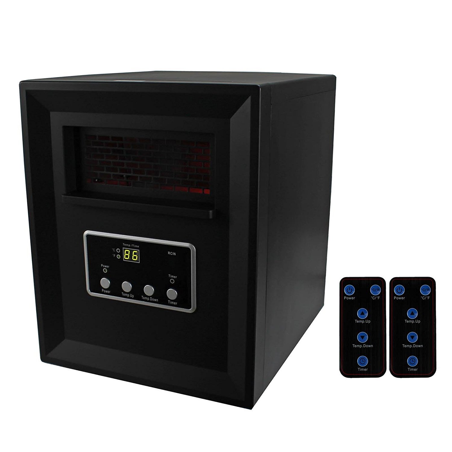 (2) LifeSmart 4 Element Infrared Quartz Space Heaters N4 free image