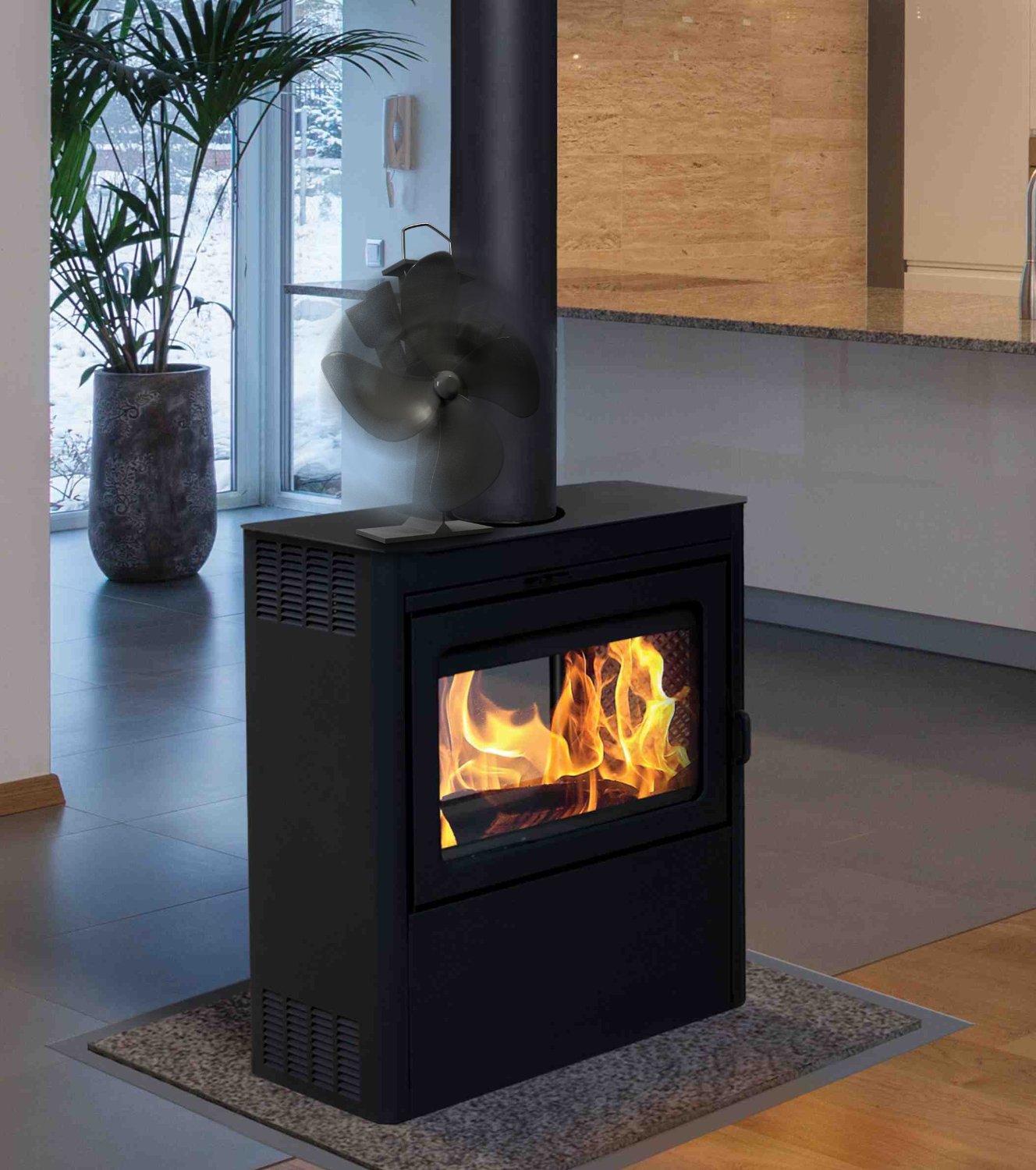 Fireplace Heat Powered Fan Enjoy Heat From Your Wood Burning Stove