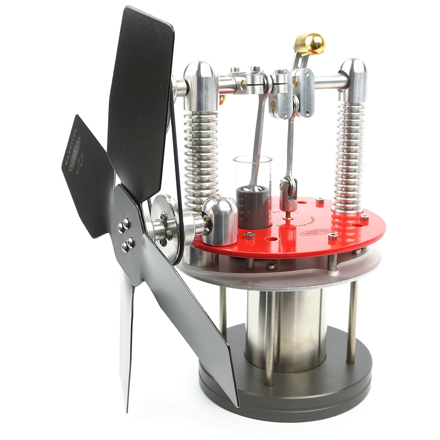 Heat Powered Small Stove Top Fan for wood multifuel coal WARPFIVE