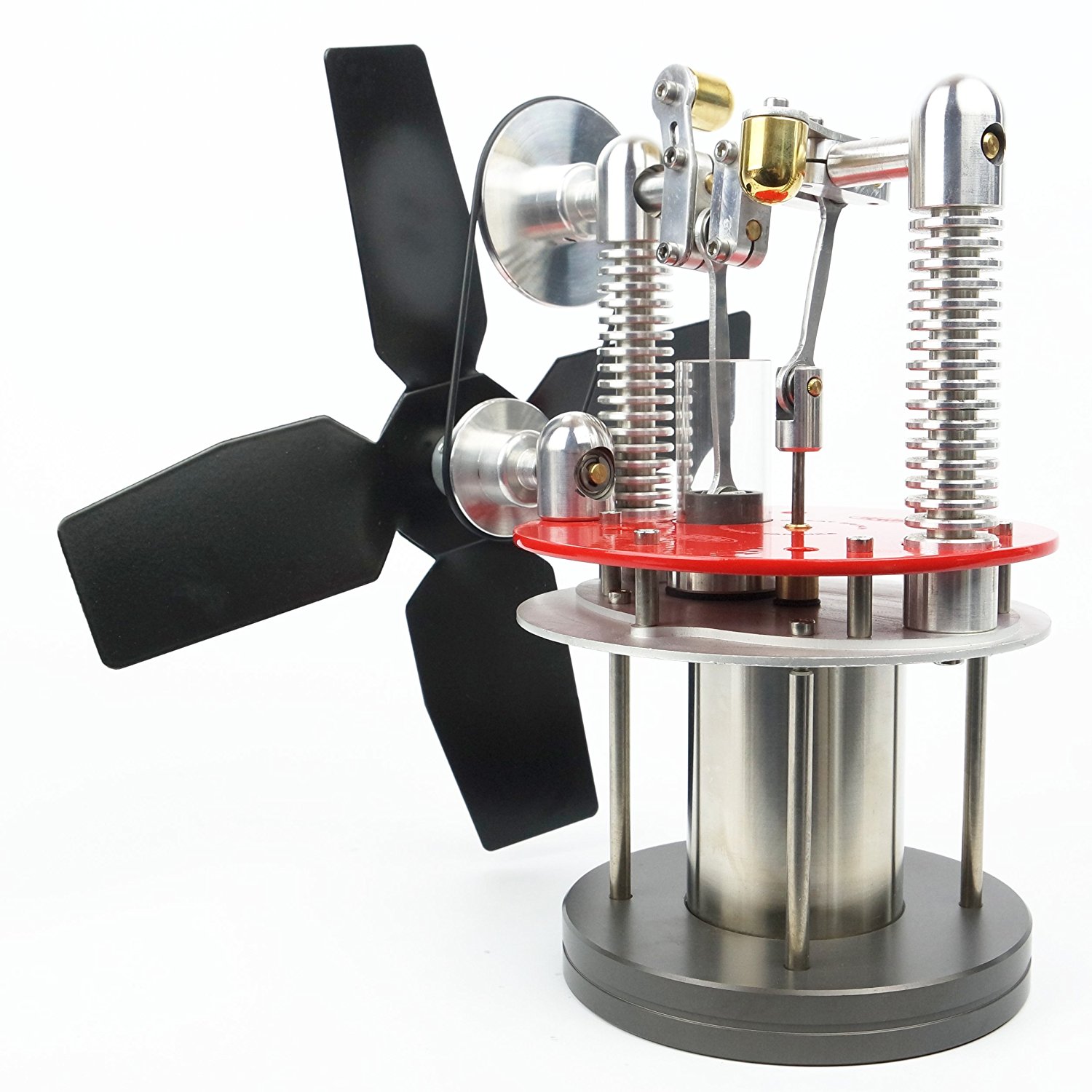 Heat Powered Small Stove Top Fan for wood multifuel coal WARPFIVE