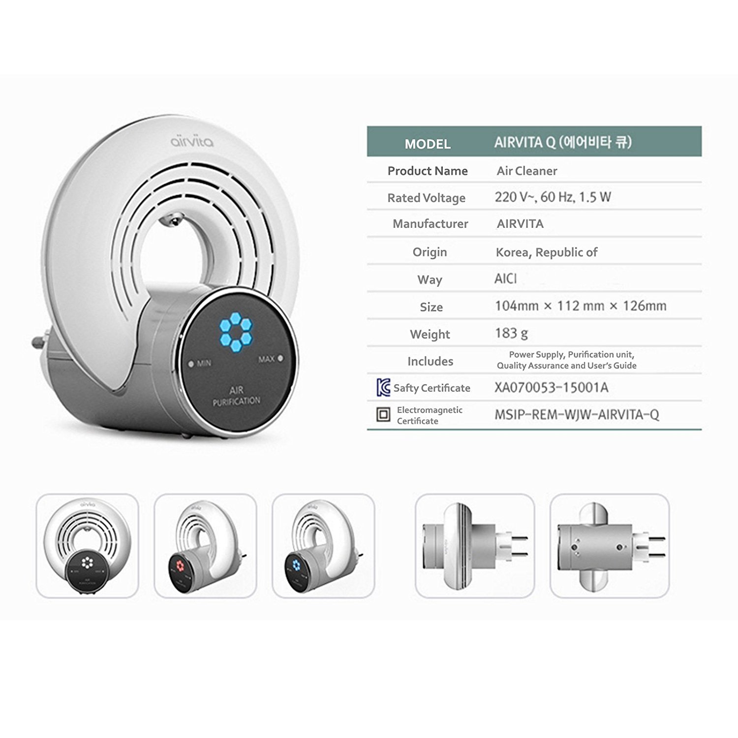 AIRVITA Q Air freshener, Air Purifier N4 free image download