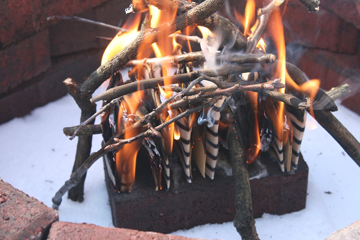 Fire Squares, Easy Instant Fire Starters for Wood Stoves, Grills & Camp