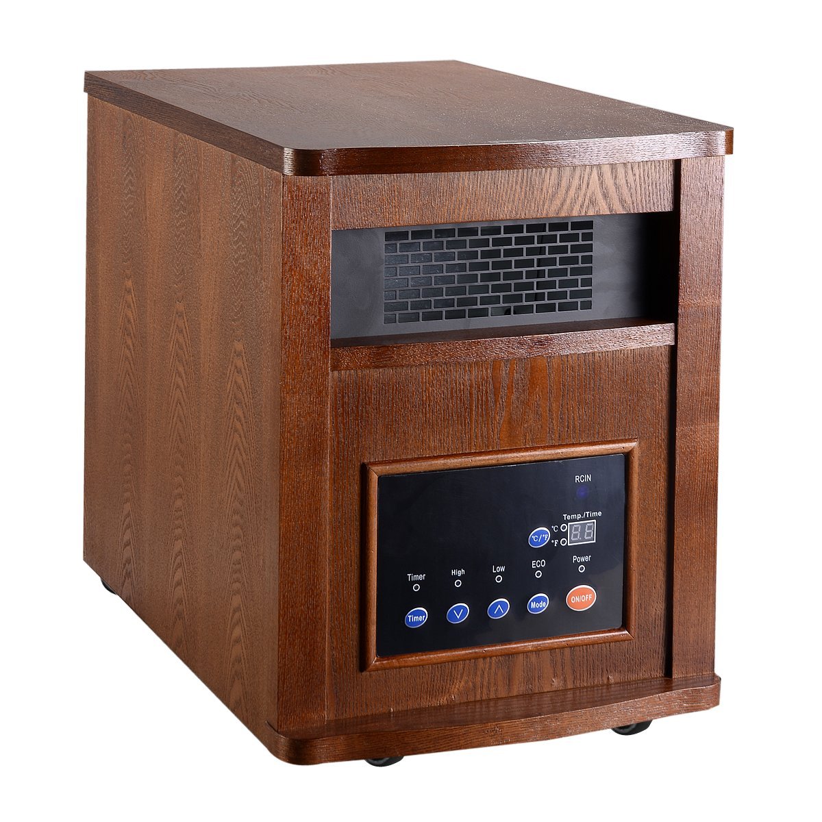 Giantex 1500w Pro 6 Element Infrared Quartz Heater Large Room W/wood