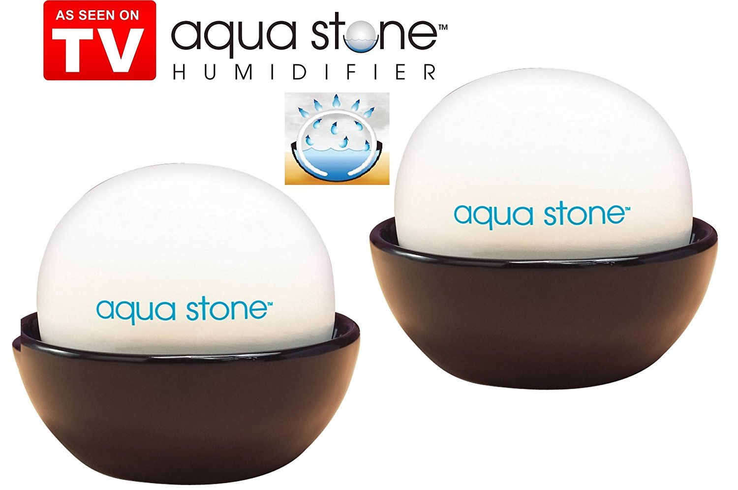 As Seen On Tv Aqua Stone Humidifier 2 Pack by Telebrands free image
