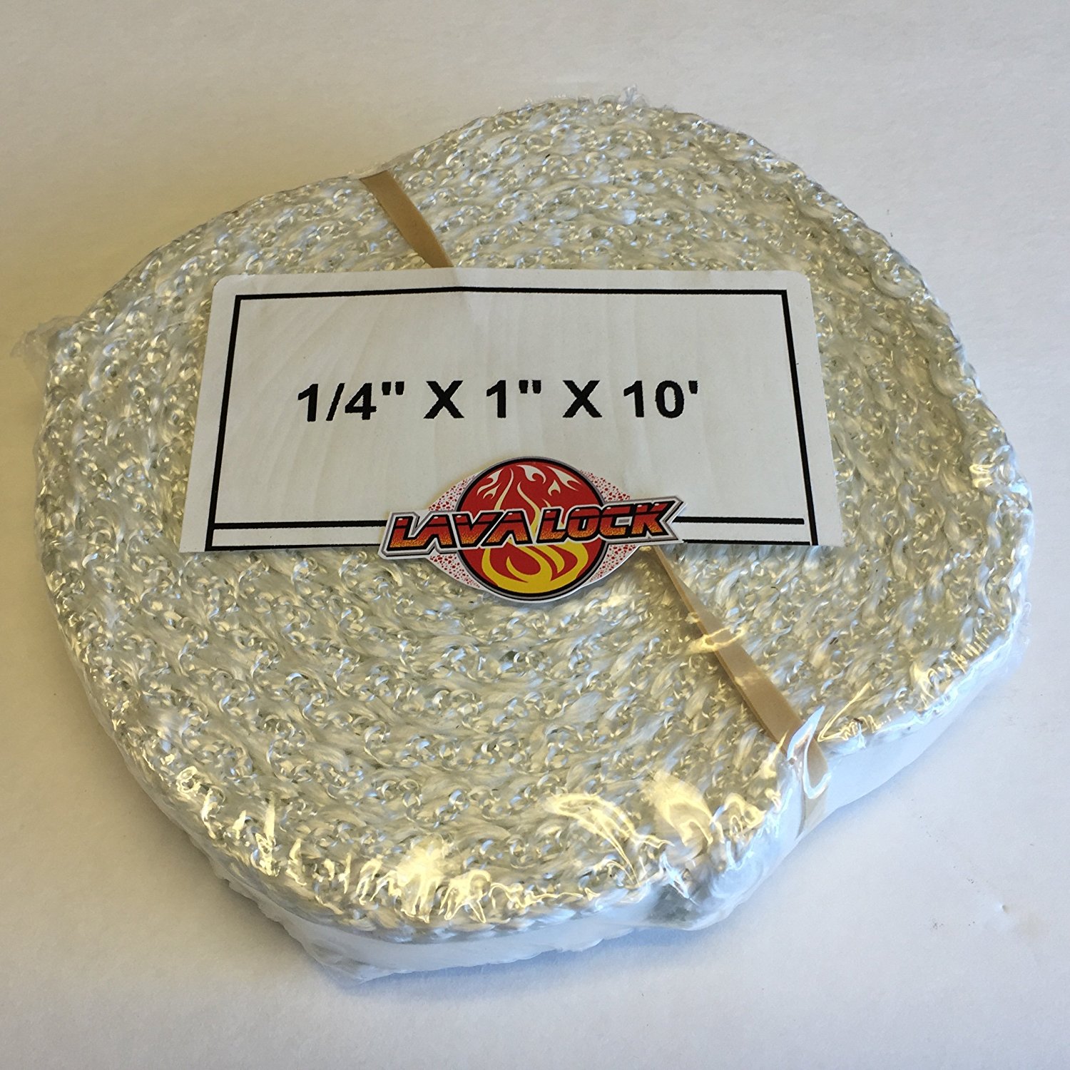 LavaLock 1" x 1/4" x 10 ft Adhesive Backed Wood Stove Door Gasket